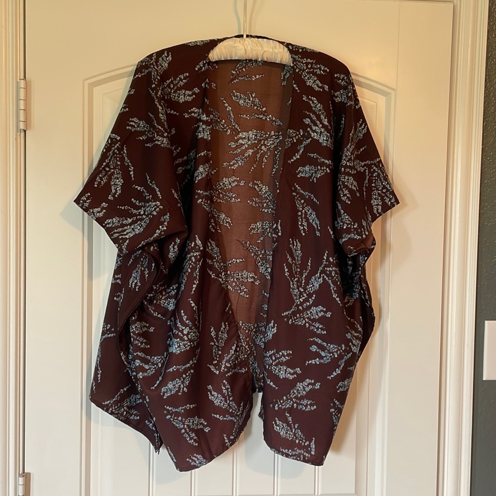 Brown+blue Kimono